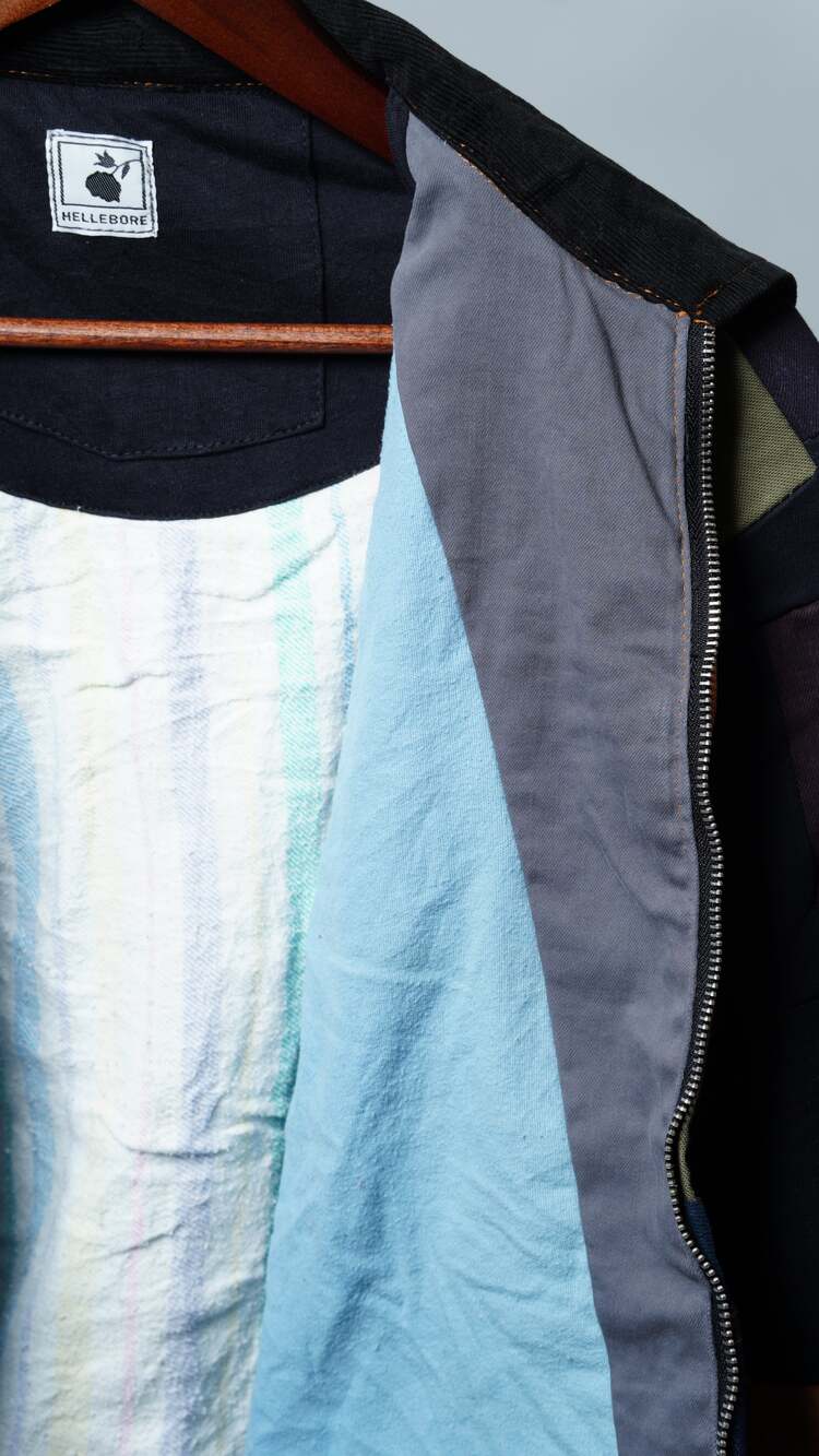Upcycled Patchwork Jacket Size L - Picture 7 of 7